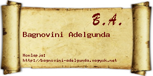 Bagnovini Adelgunda névjegykártya